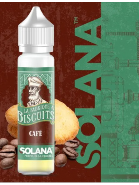 E-liquide Biscuit Café Solana La fabrique a biscuit 50 ml